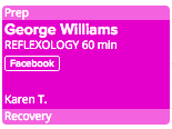 Reflexology session with George Williams