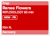 Reflexology session with Renee Flowers